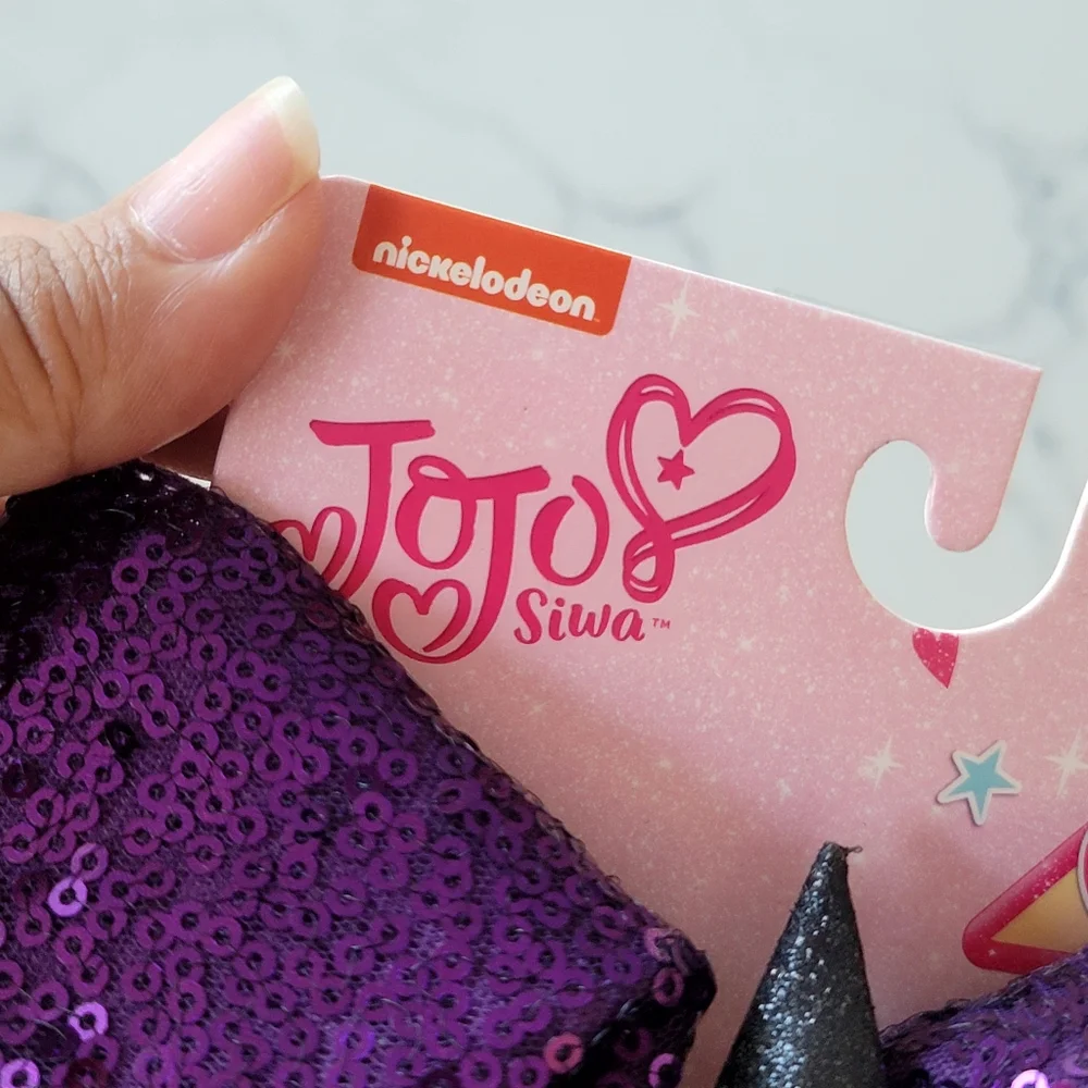 New JOJO SIWA Witch Hat Hair Clip Sequin Bow Halloween
